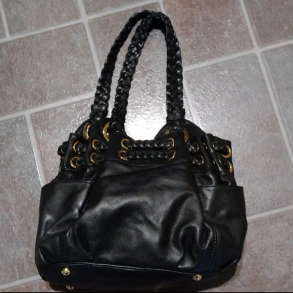 Michael kors Gold hardware braided tassel detailed leather shoulder bag - Picture 3 of 12